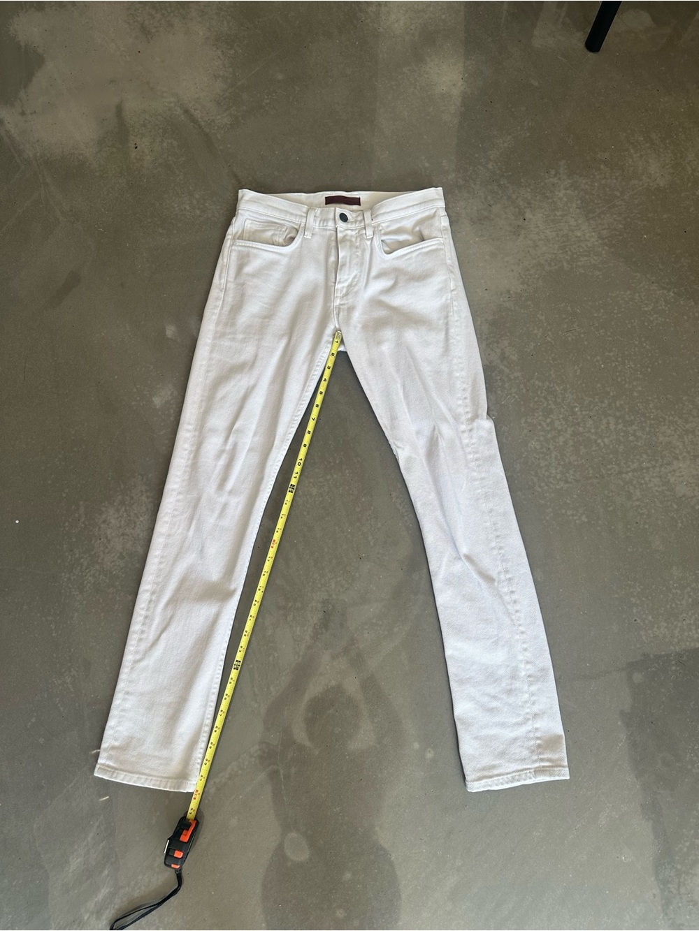 Current/Elliott White Straight Jeans for Men